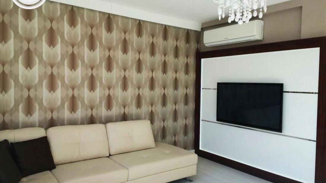 Living room/(apartment near the sea in Turkey Antalya Konyaalti...)