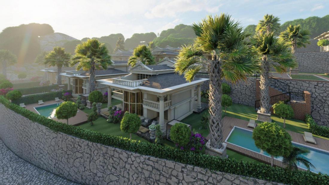 For sale licensed land to build 12 villa in Alanya