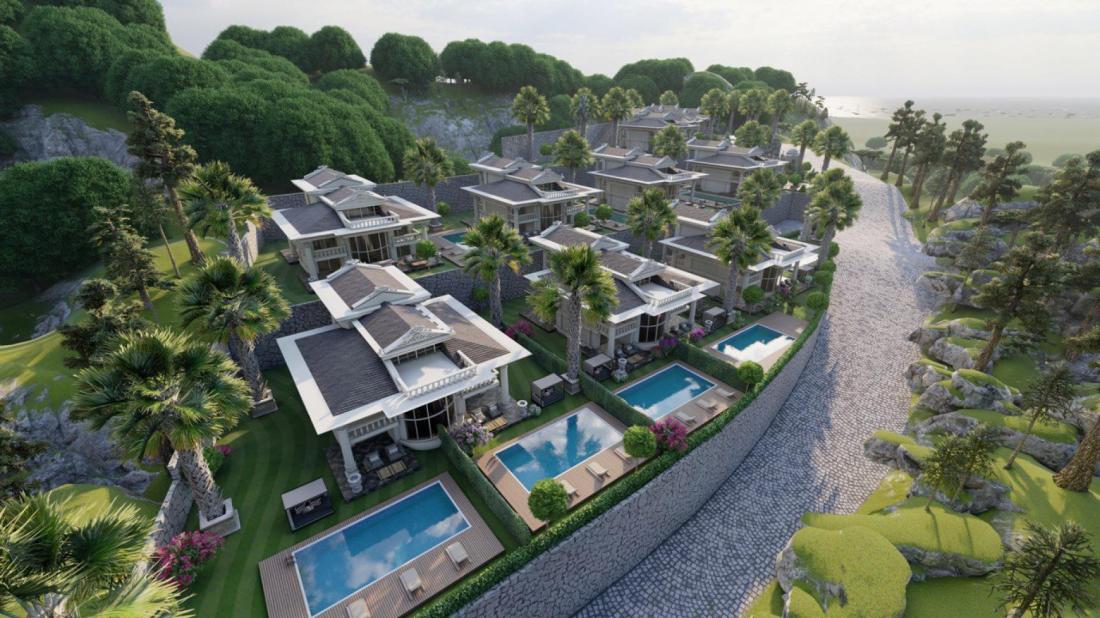 For sale licensed land to build 12 villa in Alanya