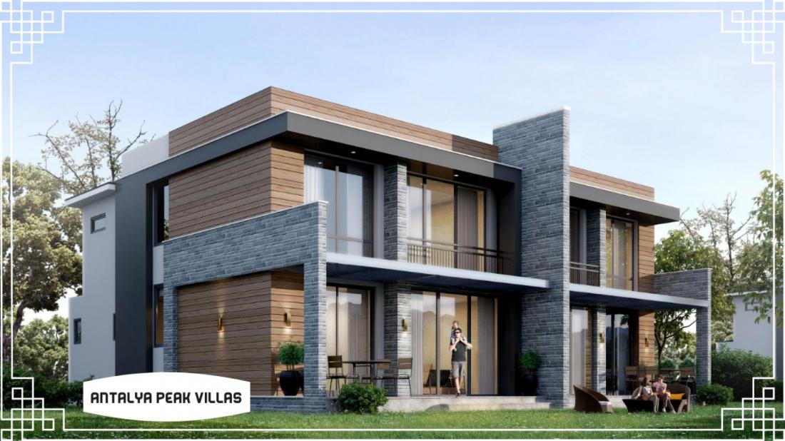 Villas for sale in installments in Antalya within the Antalya Peak Villas Complex 