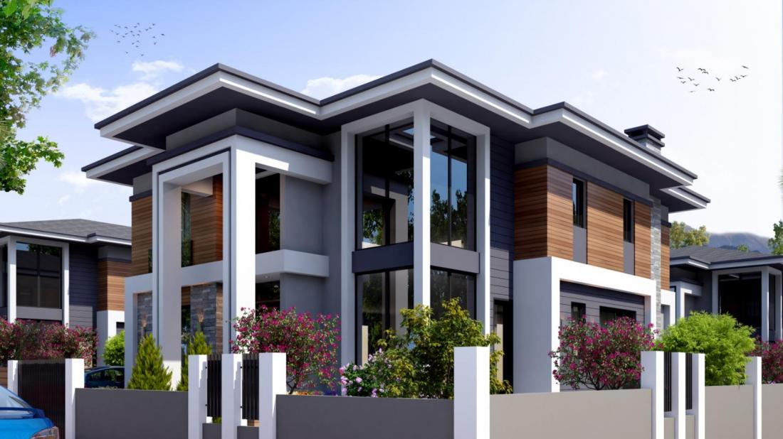 Villas for sale in Antalya within the Antalya Peak  complex-Doshimalti