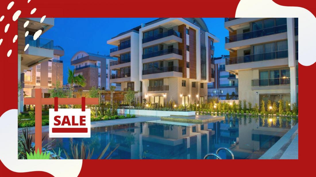 Luxury apartment for sale in Antalya within the Gloria Loft complex