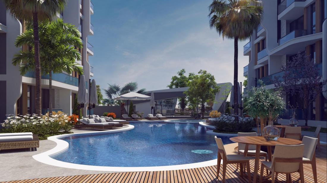 Apartments for sale in installments in Antalya Altintas within the Viamar Daisy complex