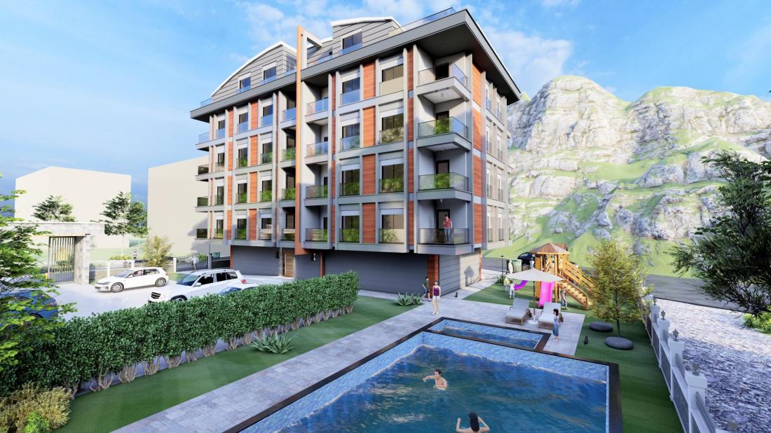 Apartments for sale in Konyalti Antalya within hill side HOMES complex