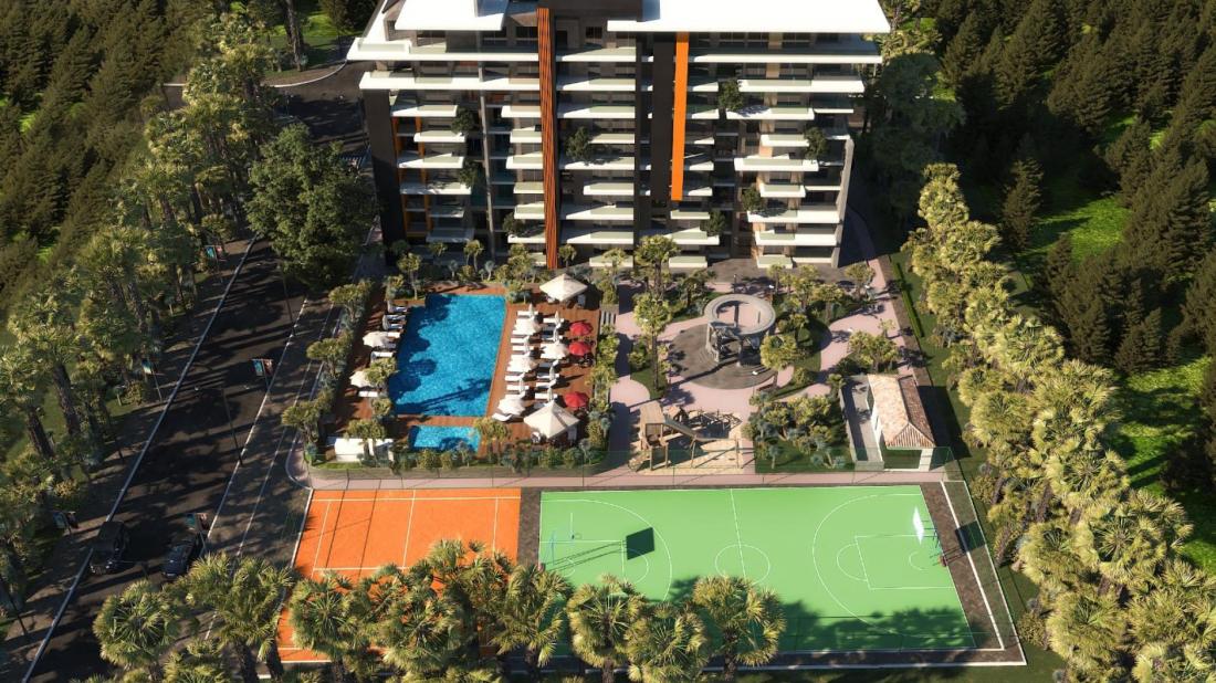 Apartments for sale in installments in Antalya within the complex (MYRA TAŞ))