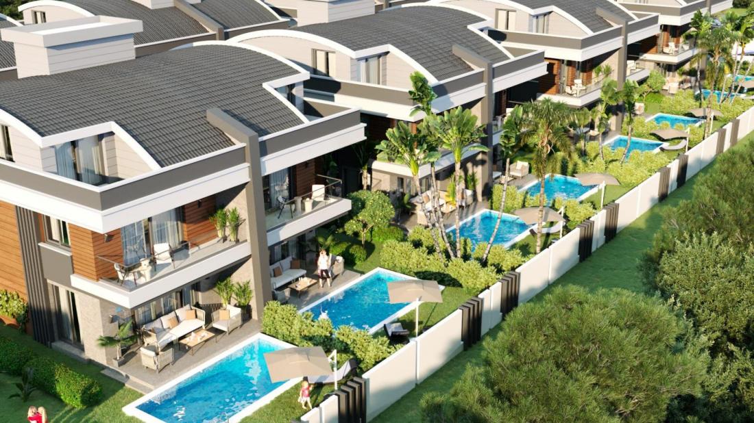 Villas for sale in Antalya within the Molla Yusuf 17 Villa complex)