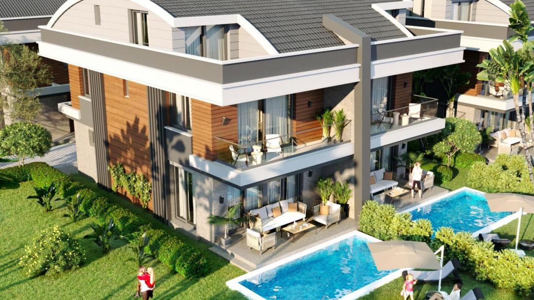 Villas for sale in Antalya within the Molla Yusuf 17 Villa complex)