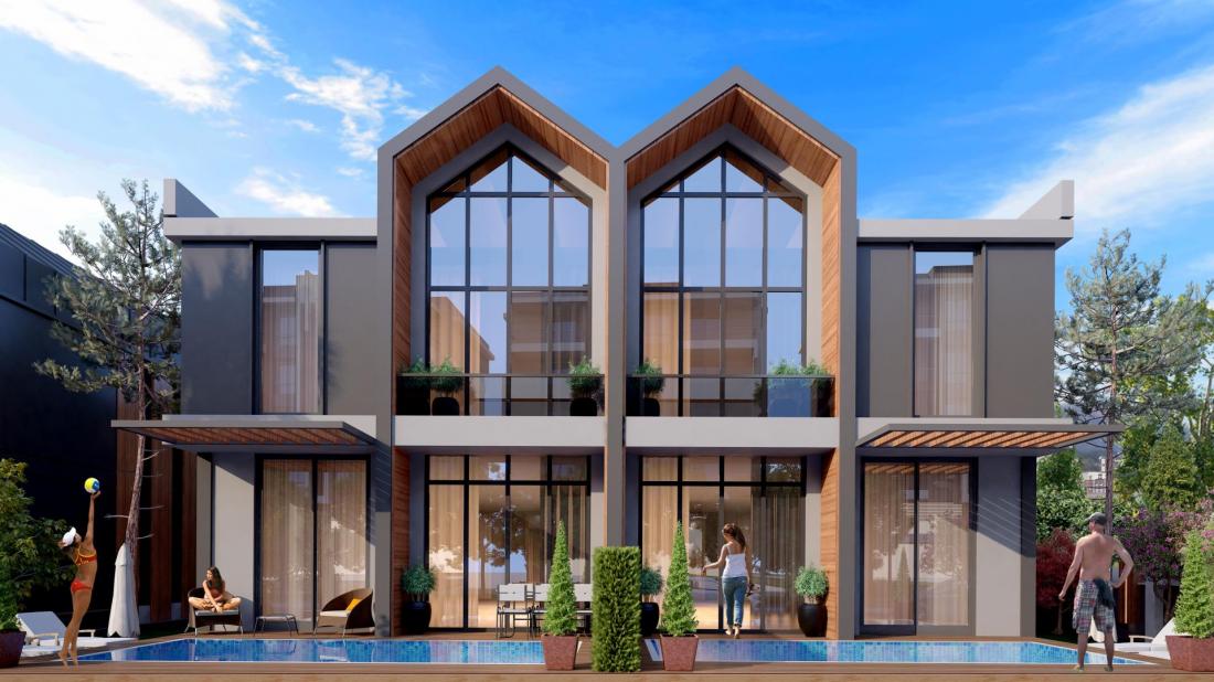 Villas for sale in the Sky Garden Antalya project