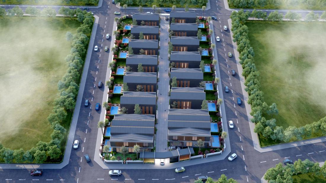 Villas for sale in the Sky Garden Antalya project