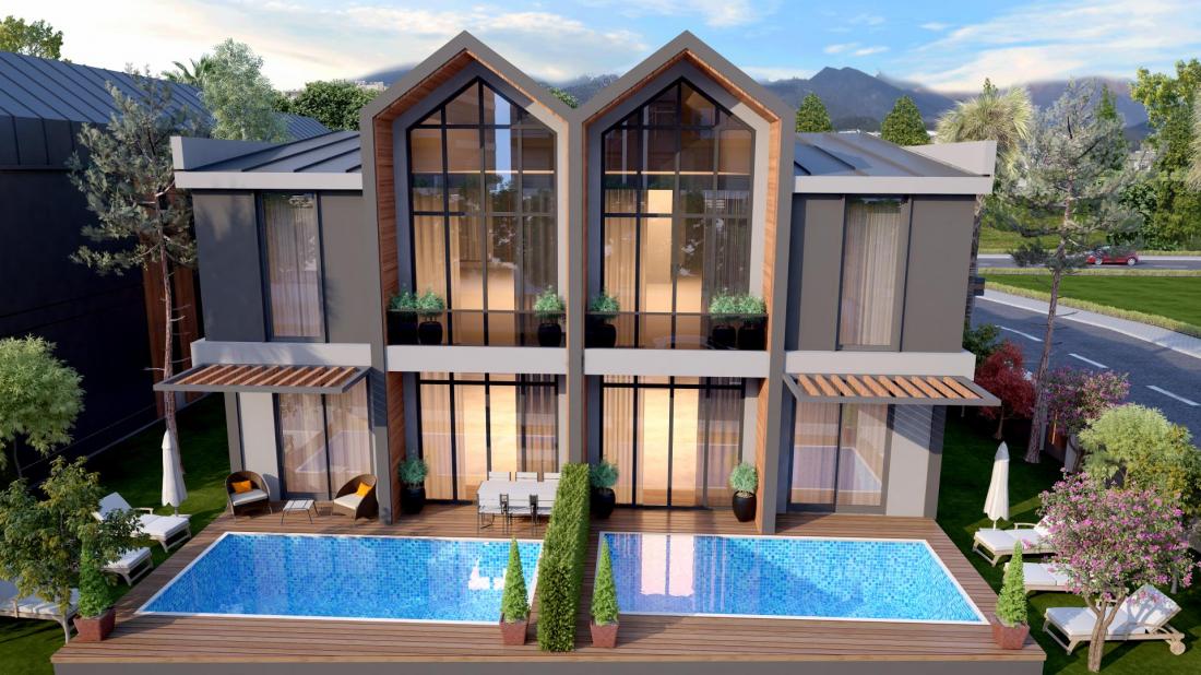 Villas for sale in the Sky Garden Antalya project