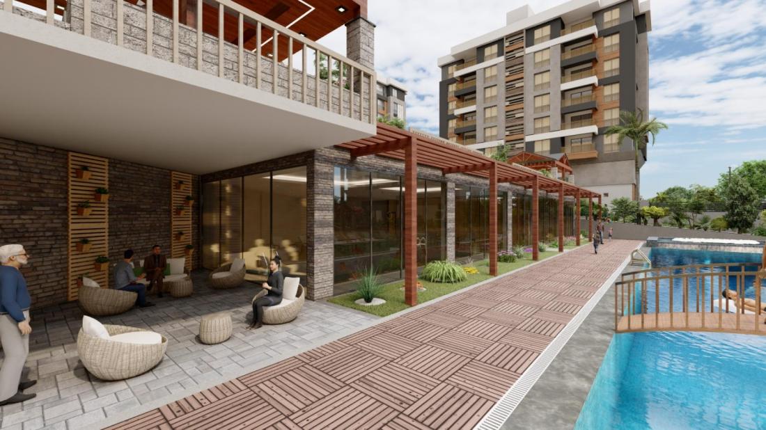 Antalya'da NEV ANTALYA RESIDENCE kompleksi içinde satılık daireler