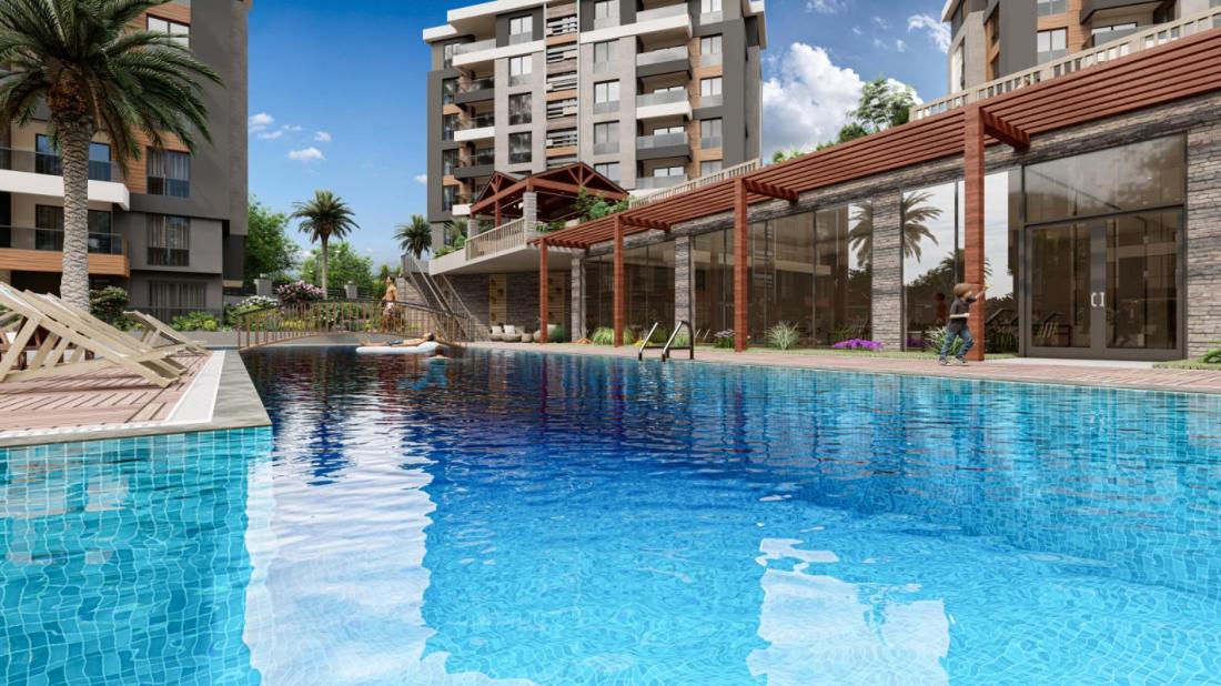 شقق للبيع في انطاليا ضمن مجمع NEV ANTALYA RESIDENCE)