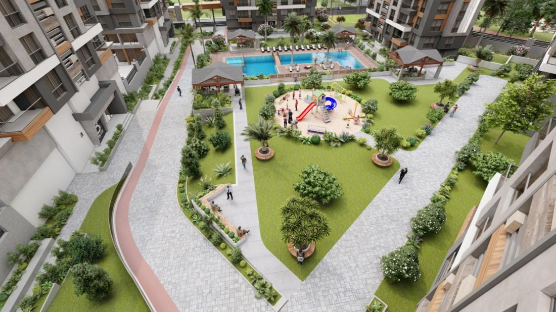 Antalya'da NEV ANTALYA RESIDENCE kompleksi içinde satılık daireler