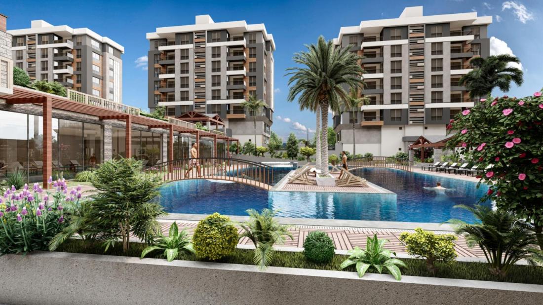 شقق للبيع في انطاليا ضمن مجمع NEV ANTALYA RESIDENCE)