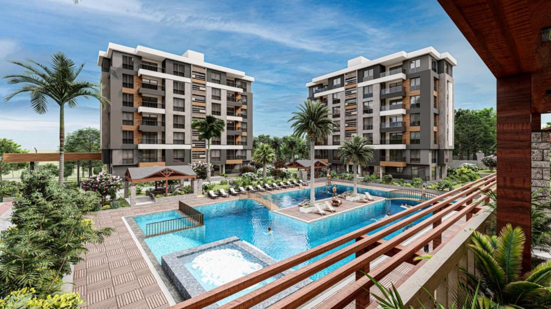 Apartments for sale in Antalya within the NEV ANTALYA RESIDENCE complex