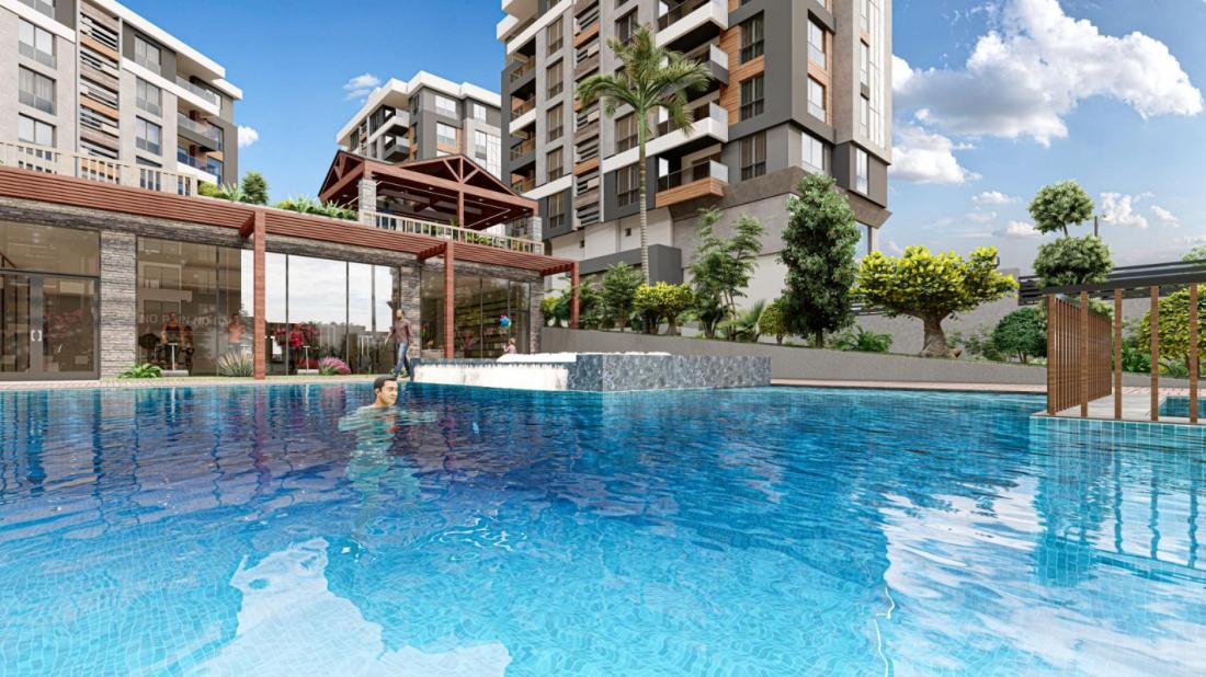 Antalya'da NEV ANTALYA RESIDENCE kompleksi içinde satılık daireler