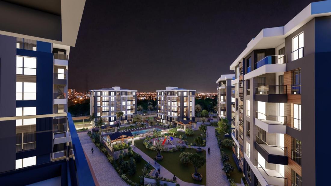 Apartments for sale in Antalya within the NEV ANTALYA RESIDENCE complex