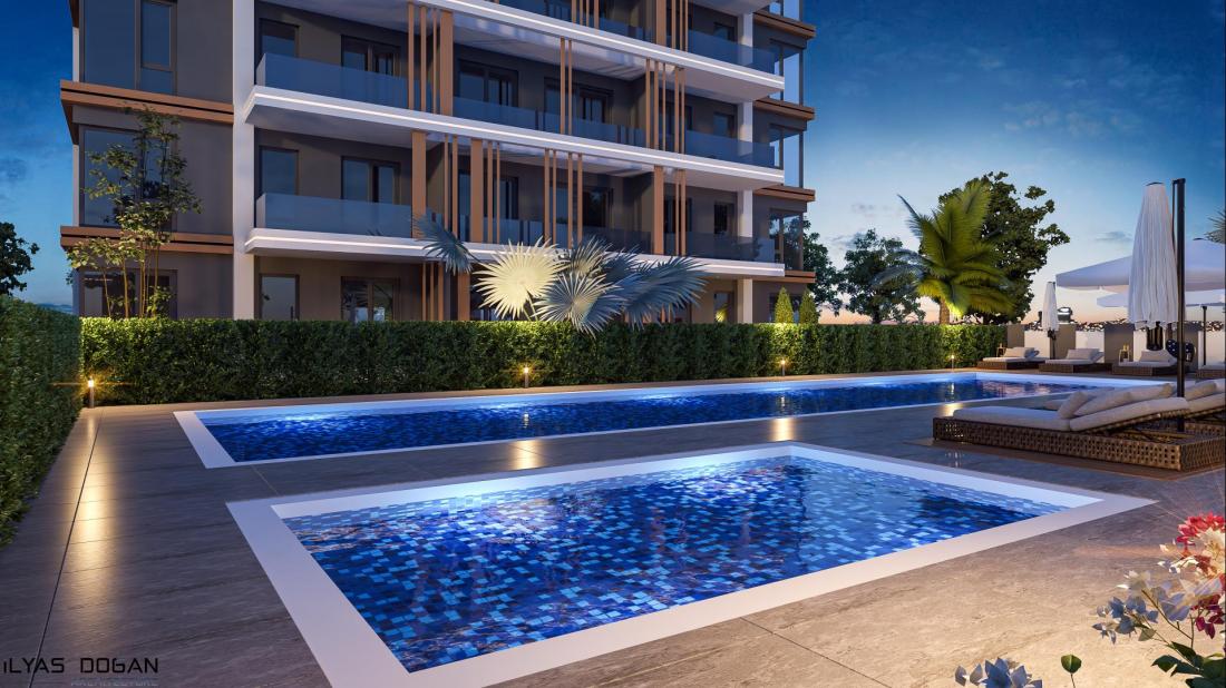 Antalya'da site içinde satılık daireler (RUZGAR LUXURY 4)