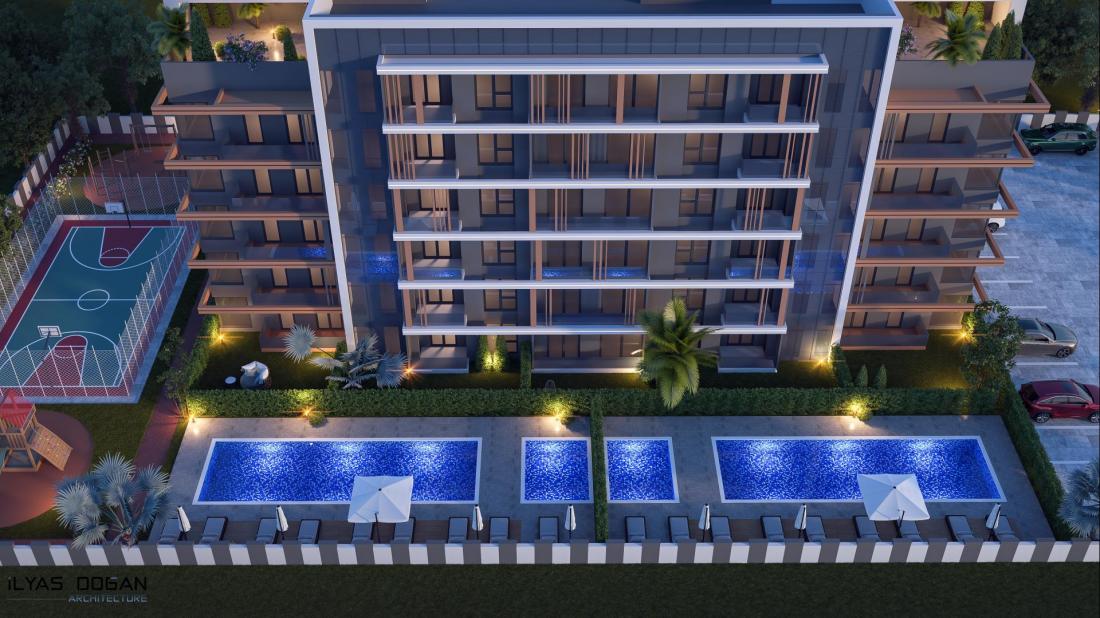 Apartments for sale in Antalya within the complex (RUZGAR LUXURY 5))