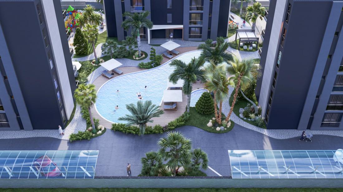 APARTMENTS FOR SALE IN INSTALLMENTS IN ANTALYA WITHIN LARA VILLE PROJECT