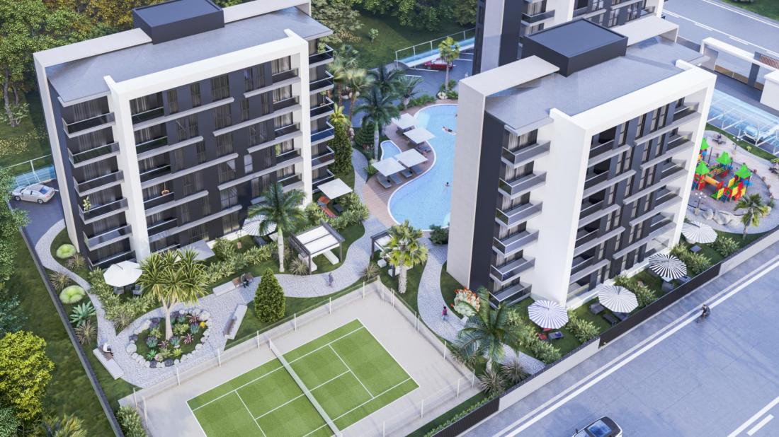APARTMENTS FOR SALE IN INSTALLMENTS IN ANTALYA WITHIN LARA VILLE PROJECT