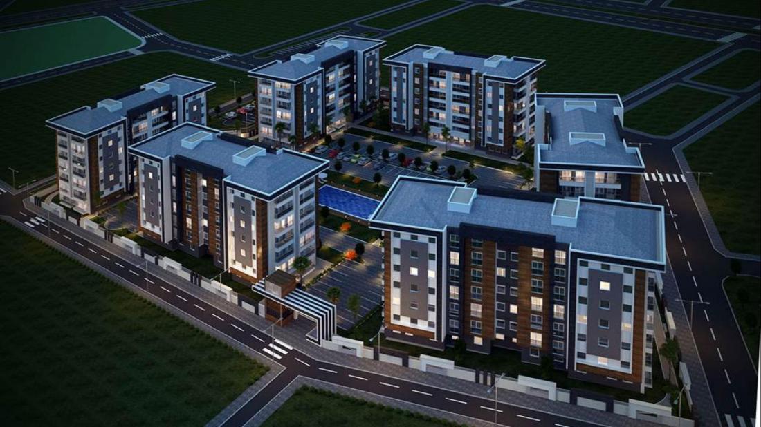 Apartments for sale in installments in Antalya within the Shirazi Life project
