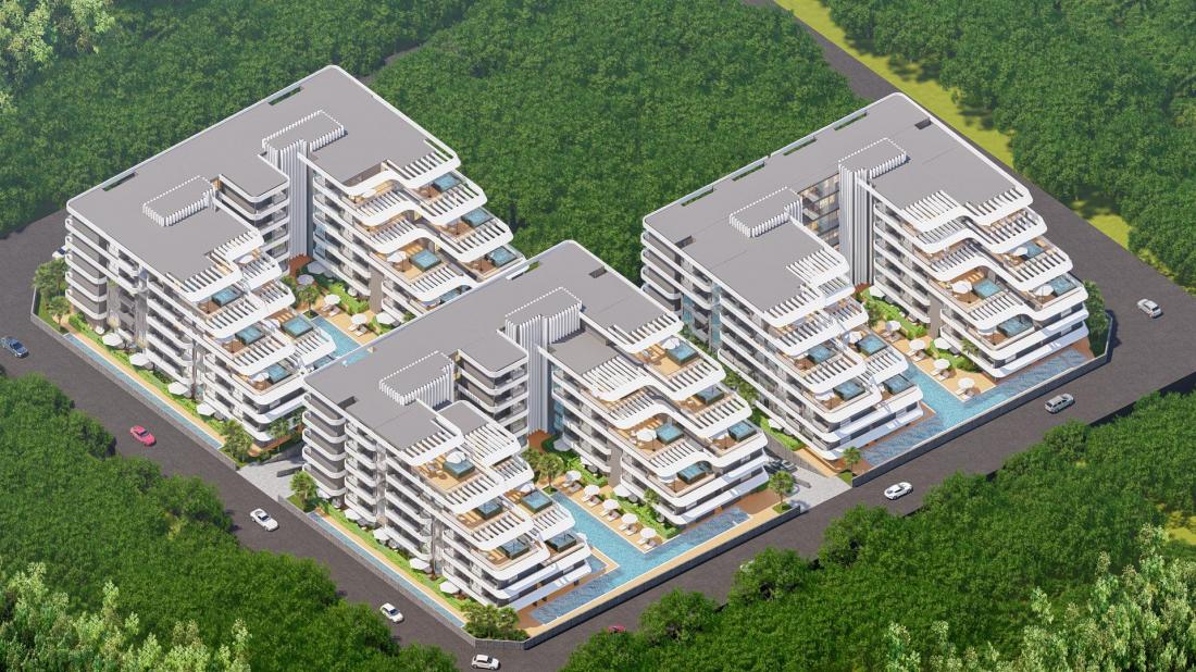 Apartments for sale by installments in the city of Antalya within the project THE LOVE COLLECTION
