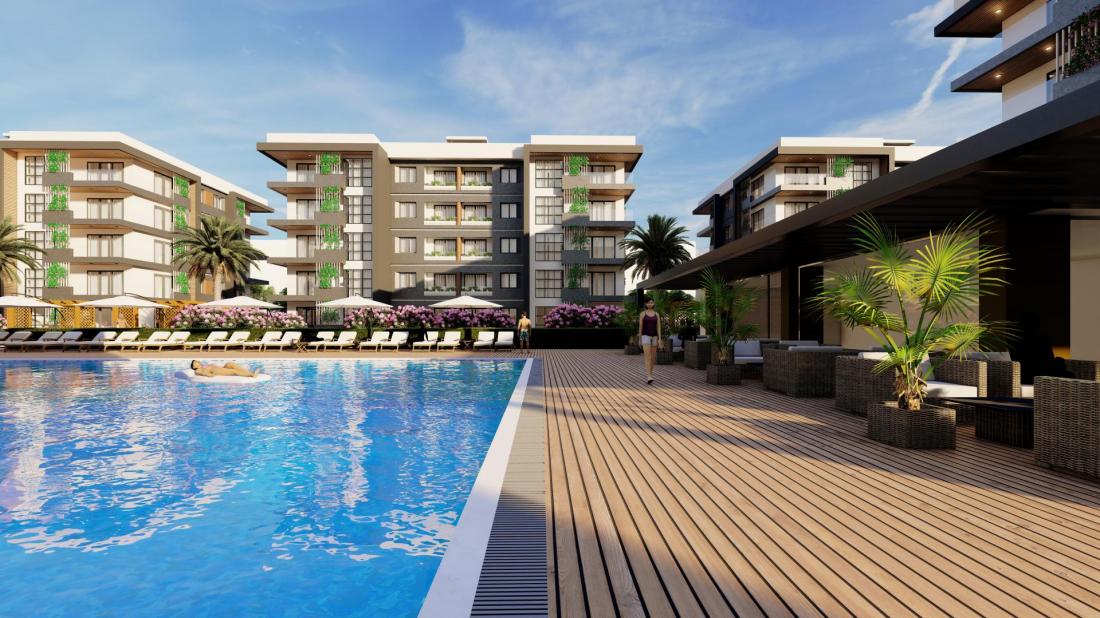 APARTMENTS FOR SALE IN ANTALYA IN INSTALLMENTS WITHIN THE GREEN PARK COMPLEX