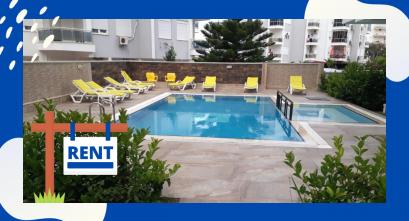 Apartments for daily rent within an upscale complex in Konyalti area