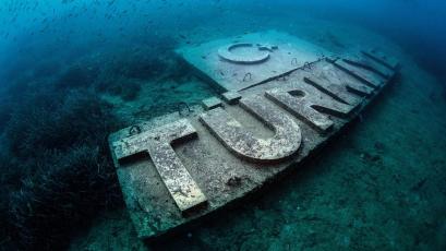 An underwater museum in Seda city in Antalya, Turkey attracts thousands of tourists

