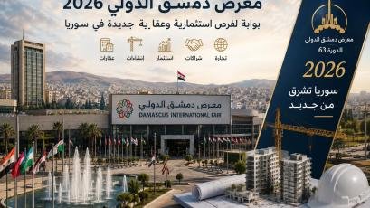 
Şam Uluslararası Fuarı 2026, Suriye’de yatırım ve gayrimenkul alanında yeni fırsatlar sunarak inşaat, gayrimenkul geliştirme ve yeniden yapılanma sektörlerine yeni bir perspektif kazandırıyor.
