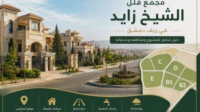 مجمع فلل الشيخ زايد في ريف دمشق | دليل المشروع والخدمات