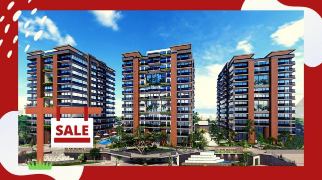 Apartments for sale in installments in Antalya (Fly Port Residence complex)