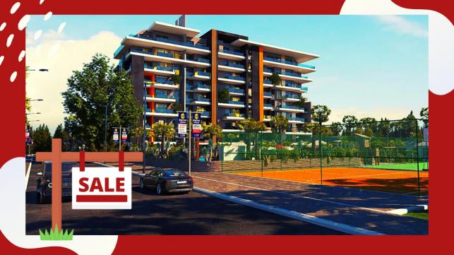 Apartments for sale in installments in Antalya within the complex (MYRA TAŞ))