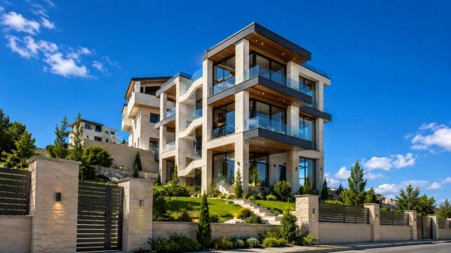 Kaplama sonrası villa görselleştirmesi