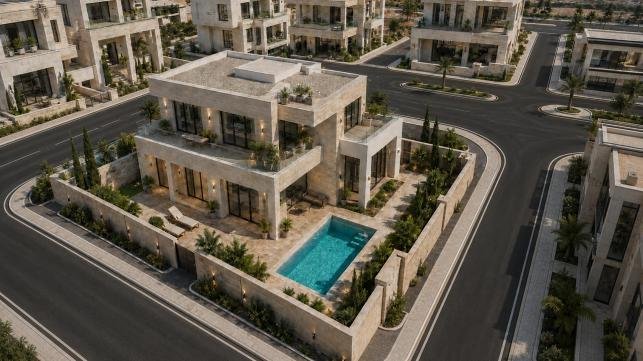 Визуализация виллы после отделки